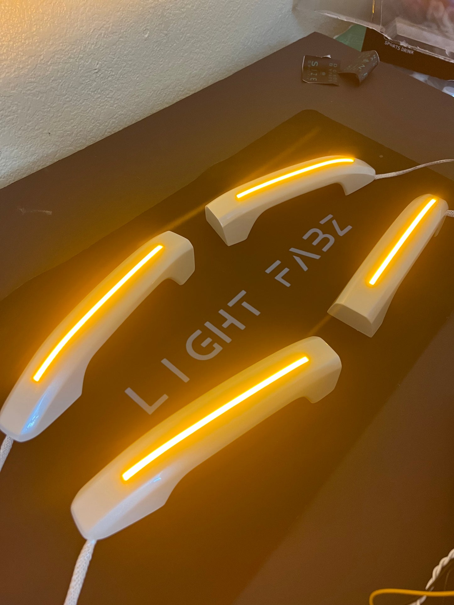 14-18 GM LED SWITCHBACK DOOR HANDLES (WHITE/AMBER)